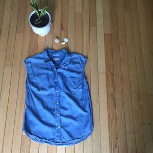 Merona Chambray Denim Tank Top